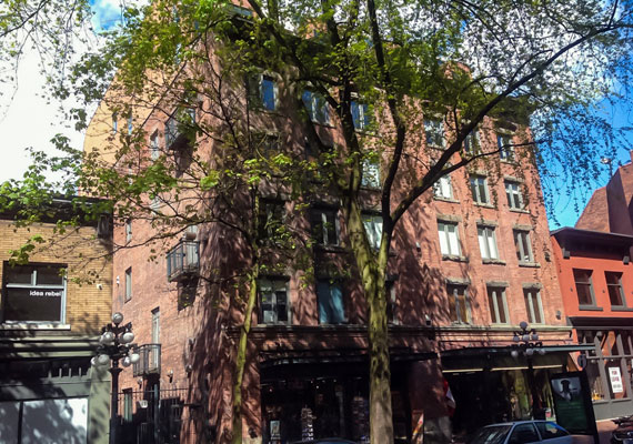 141 Water Street, Gastown. Brick and timber heritage restoration. 14 residential lofts, 1 office space + 2 retail units